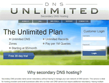 Tablet Screenshot of dnsunlimited.com